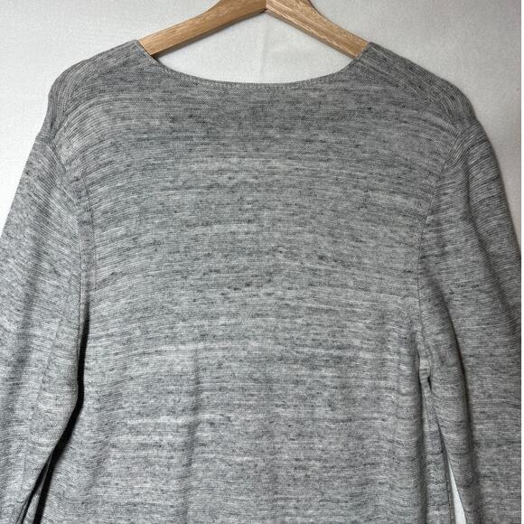 J. Jill Pure Jill Tunic Sweater Top Pullover Sz XL Gray Knit Long Sleeve Casual - Picture 7 of 12